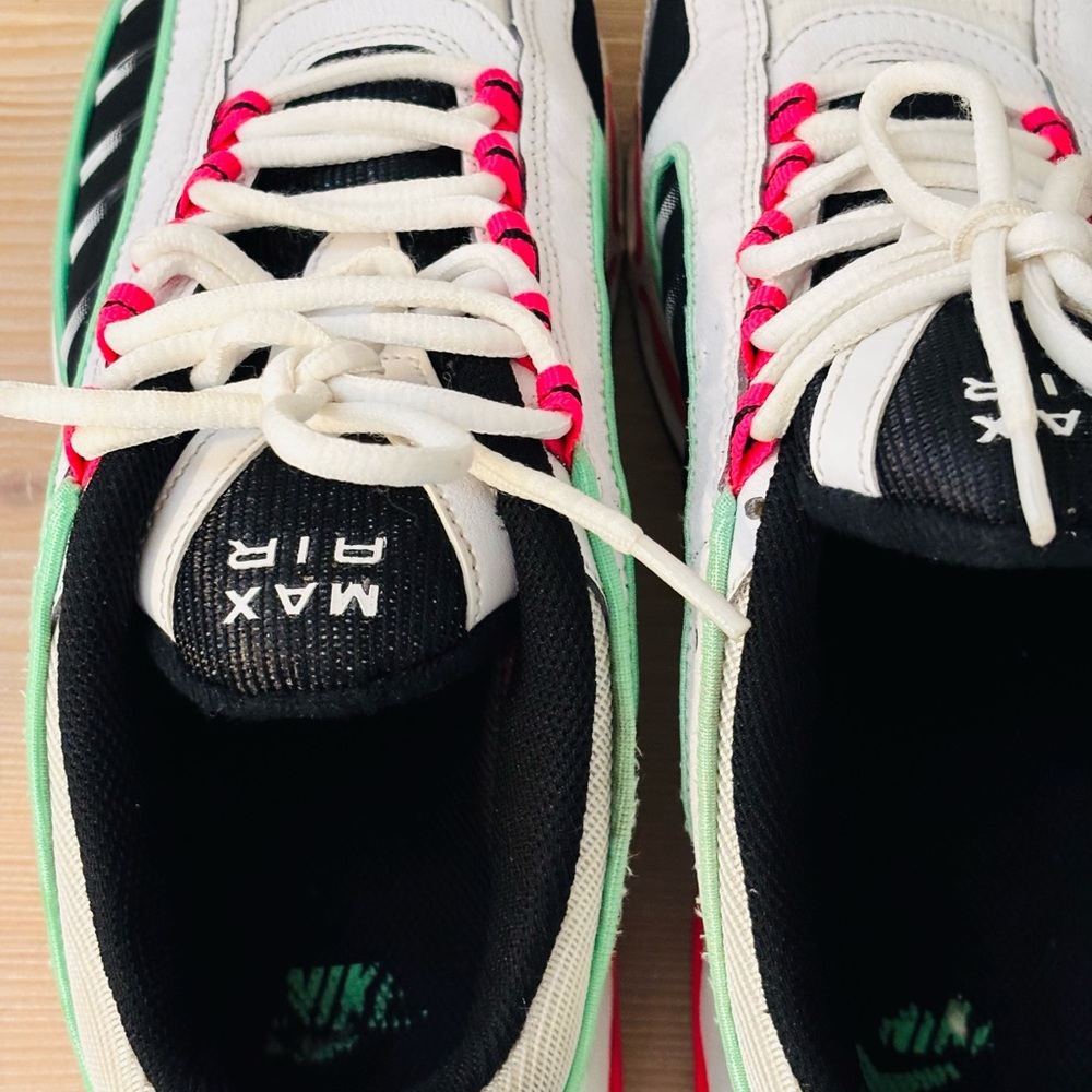 NIKE AIR MAX TAILWIND IV WOMEN "HYPER PINK" SIZE 10.5 ILLUSION GREEN RARE - Picture 8 of 10